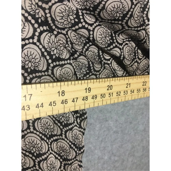 Womens Loft Blouse Flowy Sheer Tie Front Business Work Date Night Career - Picture 4 of 5